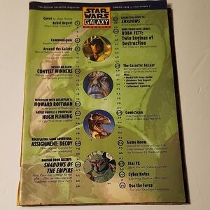 Vintage Star Wars Galaxy Magazine Spring 1996 With SHADOWS Poster